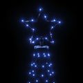 vidaXL Vianočný stromček s kovovým stĺpikom 1400 LED, modrý 5 m