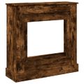 vidaXL Obloženie krbu dymový dub 90x30x90 cm kompozitné drevo