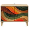 vidaXL TV skrinka BONN 69 x 33 x 50 cm Sonoma Kompozitné drevo