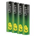 Alkalická batéria GP Ultra Plus LR03 (AAA) 4 ks