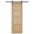 vidaXL Posuvné dvere ORKDAL 73,5 x 211 cm Borovicový masív Prírodná