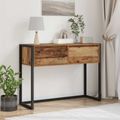 vidaXL Koncový stôl Staré drevo 100 x 36 x 75 cm Kompozitné drevo