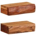 vidaXL Nástenné police 2 ks 30x17x8 cm, akáciový masív