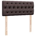 vidaXL Boxspring posteľ s matracom tmavohnedá 120x190 cm látka