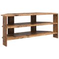 vidaXL RohováTVskriňa 102x40,5x45cm Staré drevo Kompozitné drevo