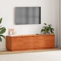 vidaXL TV skrinka 156 x 37 x 45 cm Hnedá Kompozitné drevo