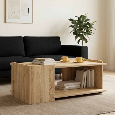 vidaXL Konferenčný stolík Dub sonoma 90 x 50 x 33 cm Kompozitné drevo