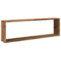 vidaXL Nástenné poličky v tvare kocky 100x15x30 cm kompozitné drevo