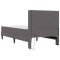 vidaXL Rám postele s matracom Sivá 80 x 200 cm Umelá koža