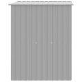 vidaXL Búda pre psa so strechou svetlo sivá 165x153x181 cm pozin. oceľ