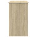 vidaXL Toaletný stolík so zrkadlom dub sonoma 100x45x76 cm