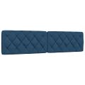 vidaXL Rám postele s LED bez matraca modrá 200x200 cm látka