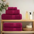 vidaXL Prémiové uteráky pre hostí SOLUND 2 ks bordové 30x50 cm 600 g/m²