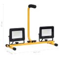 vidaXL LED reflektor s rukoväťou 2x30 W studené biele svetlo