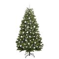 vidaXL Umelý Sklápací Vianočný Stromček Zelená 180 cm PVC a oceľ