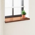 vidaXL Parapetné dosky Hnedé drevo 100 x 45 x 4,5 cm PVC