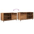vidaXL Skrinka na platne, staré drevo 84,5x38x48 cm, kompozitné drevo