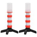 vidaXL Elektronické cestné výstražné svetlo 2 ks 10,5x8x21 cm