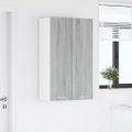 vidaXL Závesná skrinka Sivý Sonoma 60 x 31 x 100 cm Kompozitné drevo