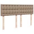 vidaXL Boxspring posteľ s matracom kapučínová 140x190 cm umelá koža