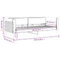 vidaXL Denná posteľ žltá 80x200 cm zamat