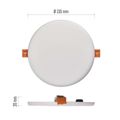 LED panel VIXXO 155mm, kruhový vstavaný biely, 13,5W neutr. b., IP65