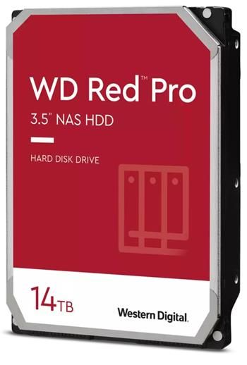 WD RED Pro 14TB / WD142KFGX / SATA 6Gb/s / Interný 3,5"/ 512MB Pevný disk, interný, 14TB, SATA III, 3,5'', 7200 rpm, 512MB