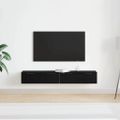 vidaXL Závesná skrinka Nástenná montáž 2 ks Čierny dub 68 x 30 x 20 cm
