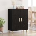 vidaXL Servírovacia skriňa Čierny dub 70 x 34 x 90 cm Kompozitné drevo