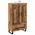 vidaXL Highboard Staré drevo 69,5 x 31 x 115 cm Kompozitné drevo