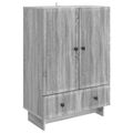 vidaXL Servírovacia skriňa Sivá Sonoma 66 x 34,5 x 95 cm