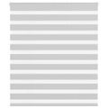 vidaXL Zebra roleta svetlosivá 135x150cm šírka látky 130,9cm polyester