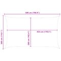 vidaXL Slnečná plachta Žltá a biela 5 x 3 m 100% polyester Oxford
