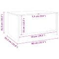 vidaXL Konferenčný stolík sivý sonoma 80x55,5x41,5 cm spracované drevo