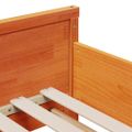 vidaXL Rám postele s predĺžiteľným matracom Hnedá 80 x 200 cm