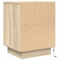 vidaXL nočná skrinka s LED osvetlením dub sonoma 38x34x50 cm