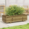 vidaXL Záhradný kvetináč 90x40x26,5 cm impregnovaná borovica