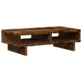vidaXL Stojan na monitor dymový dub 50x27x15 cm kompozitné drevo