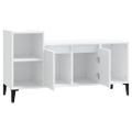 vidaXL TV skrinka biela 100x35x55 cm spracované drevo