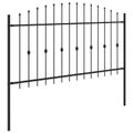 vidaXL Hrotová brána ASTEN 200 x 150 cm Čierna