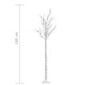vidaXL Vianočný stromček/vŕba 180 LED 1,8 m, modrá, dovnútra/von