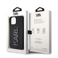 Puzdro Karl Lagerfeld pre iPhone 15 6,1" KLHCP15S3DMBKCK čierne HC 3D Logo Glitter