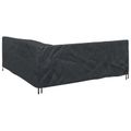 vidaXL Obal na nábytok Čierny 235 x 235 x 85 cm 210D Oxford tkanina