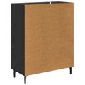 vidaXL Servírovacia skriňa so zásuvkou Čierny dub 69,5 x 34 x 90 cm