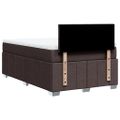 vidaXL Boxspring posteľ s matracom tmavohnedá 120x190 cm látka