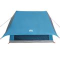 vidaXL Rodinný stan so strechou Modrá a šedá 256 x 256 x 185 cm