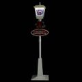 vidaXL Vianočná pouličná lampa so Santom 180 cm LED