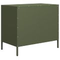 vidaXL Komoda olivovozelená 68x39x58,5 cm oceľ valcovaná za studena