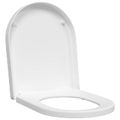 vidaXL WC sedadlo Nastaviteľné Biela 48 x 36,5 x 4,5 cm Polypropylén