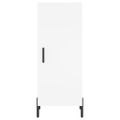 vidaXL Komoda biela 34,5x34x90 cm spracované drevo